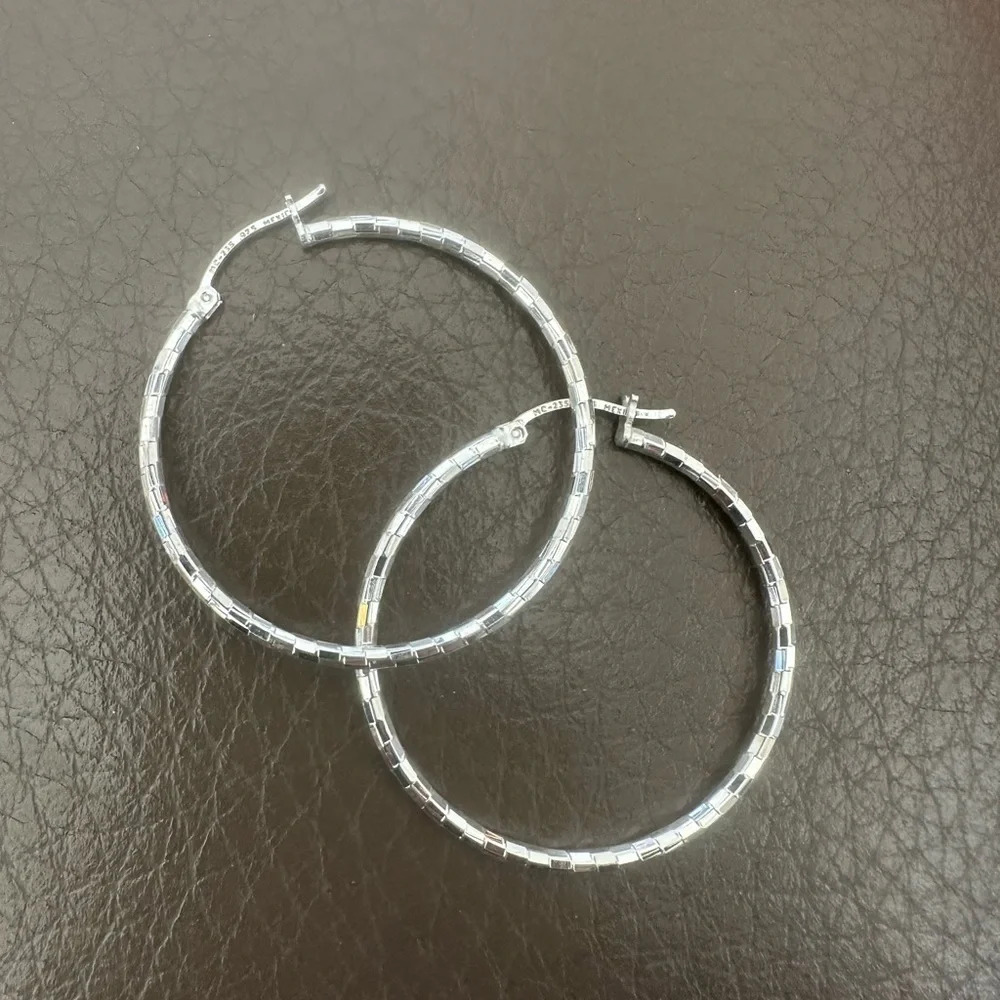 Gorgeous Magical Sterling Silver Hoops take 20%off